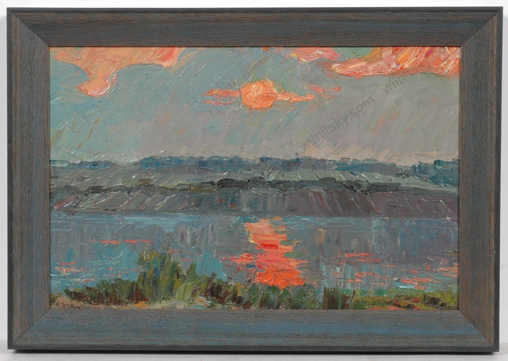 Anatoli Vaskevich (1936-2025) «Sunset», Oil Painting, 1967 (m)