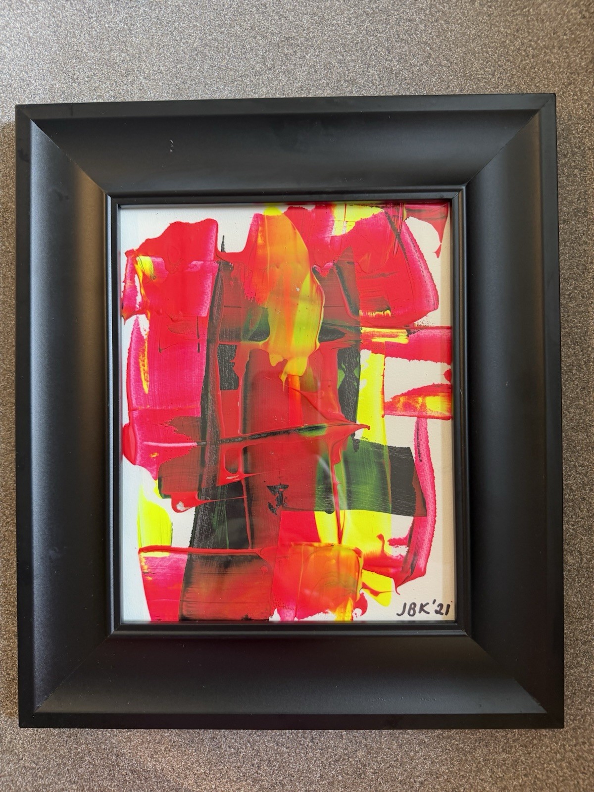 abstract acrylic paintings on Thick Paper original