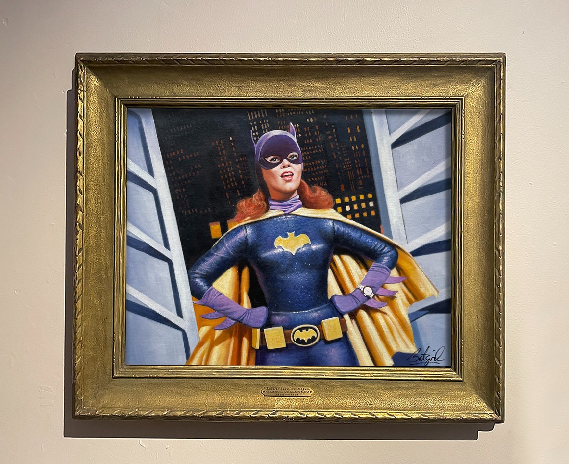 Batgirl Painting Super Hero Painting – Supergirl Batman Yvonne Craig. Adam West