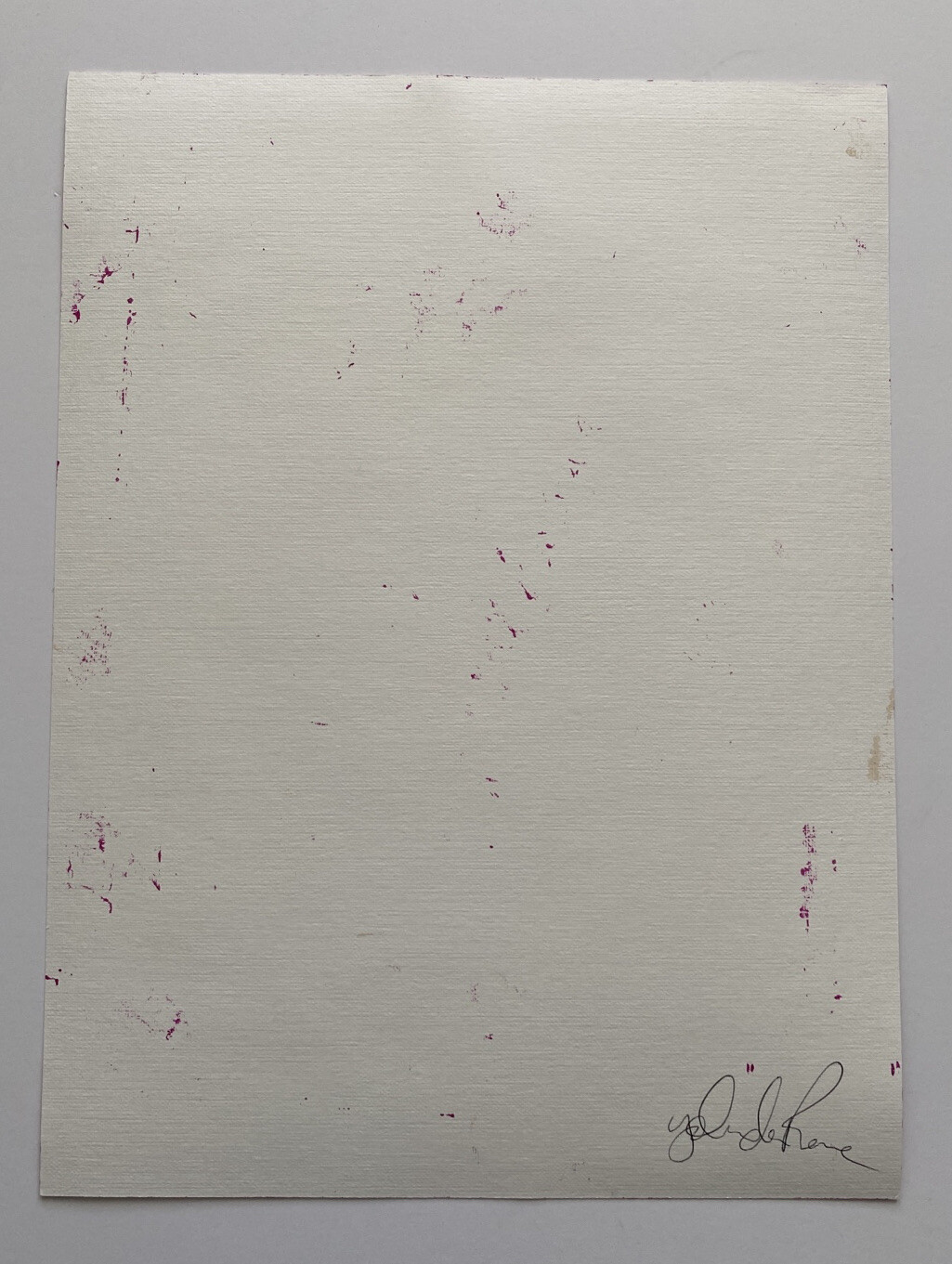 Abstract Acrylic Original Painting On Canvas Paper 9X12 Pink