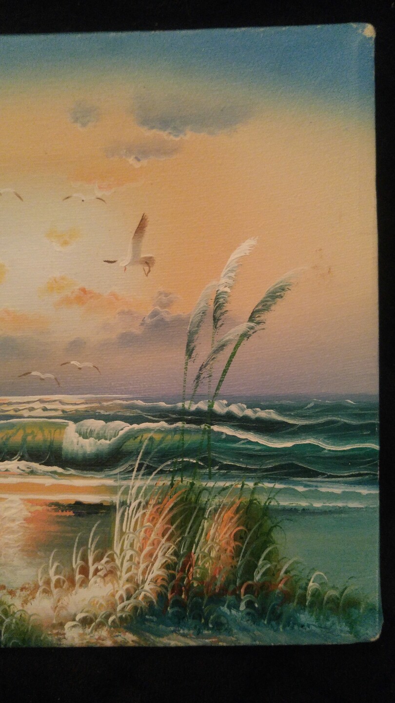 Authentic Beautiful Full Color Adam’s Beach Front Canvas Painting