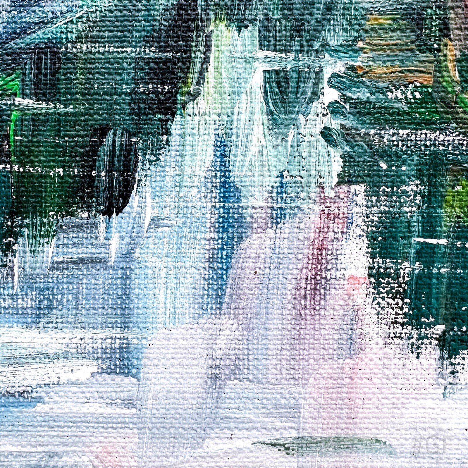 Vintage Ölgemälde gerahmt, mit Bilderrahmen signiert R. Martin | 43x53cm