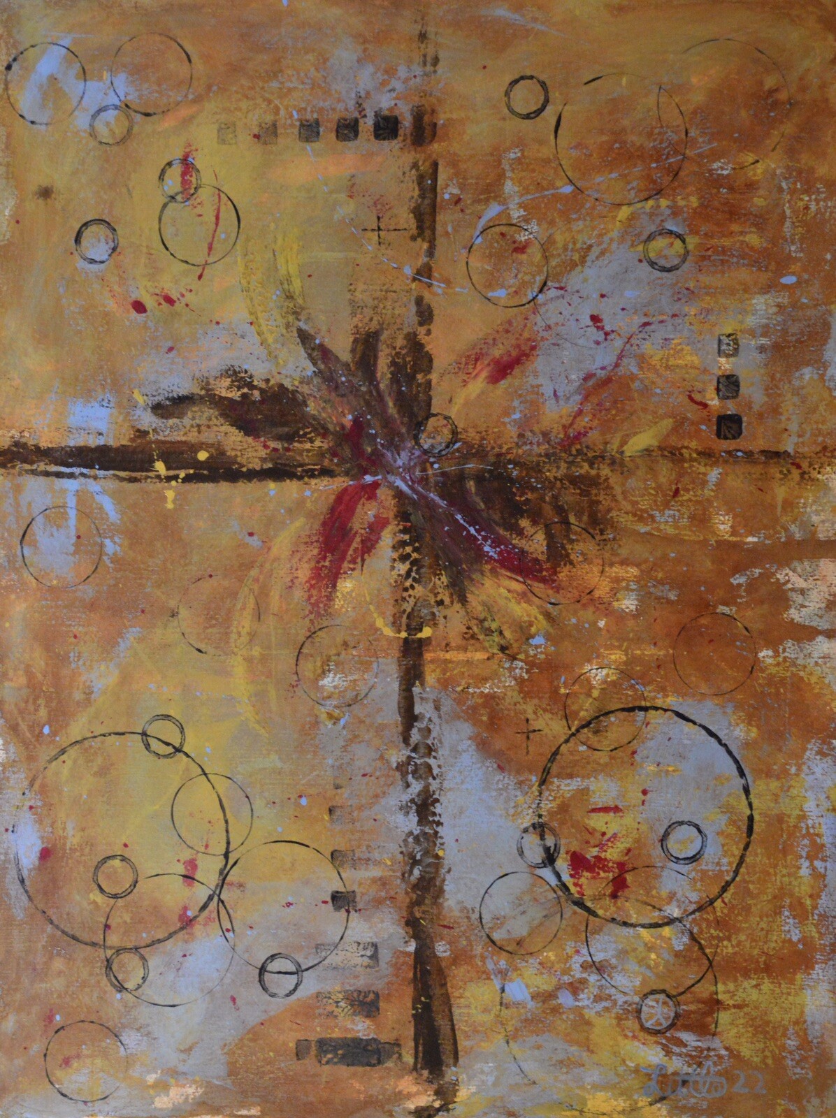 Mark Little original,painting,60”x48”Acrylic,Abstract,36,extra Large,Giant,XL
