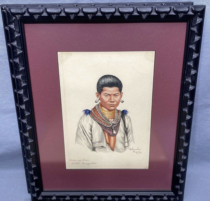 BURMESE WATERCOLOR PAINTING BY LISTED ARTIST, YATANABON MAUNG SU (1903-1985)