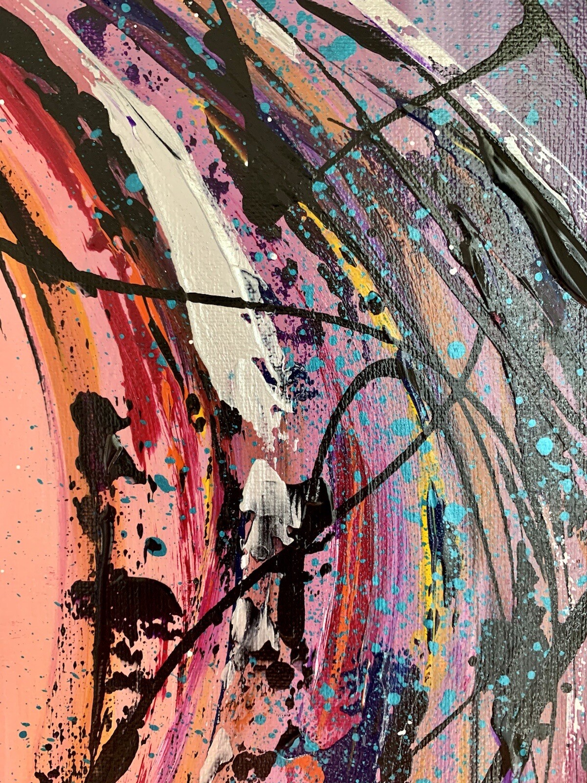 Original Modern art Abstract Acrylic Painting on stretched canvas ~ 16×20”