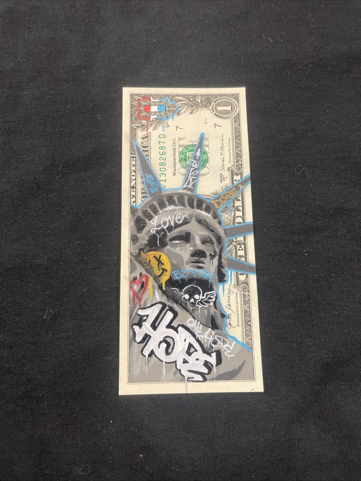 Graffiti Liberty 1 Dollar bill painting Tattoo Art Graffiti Art Street Art