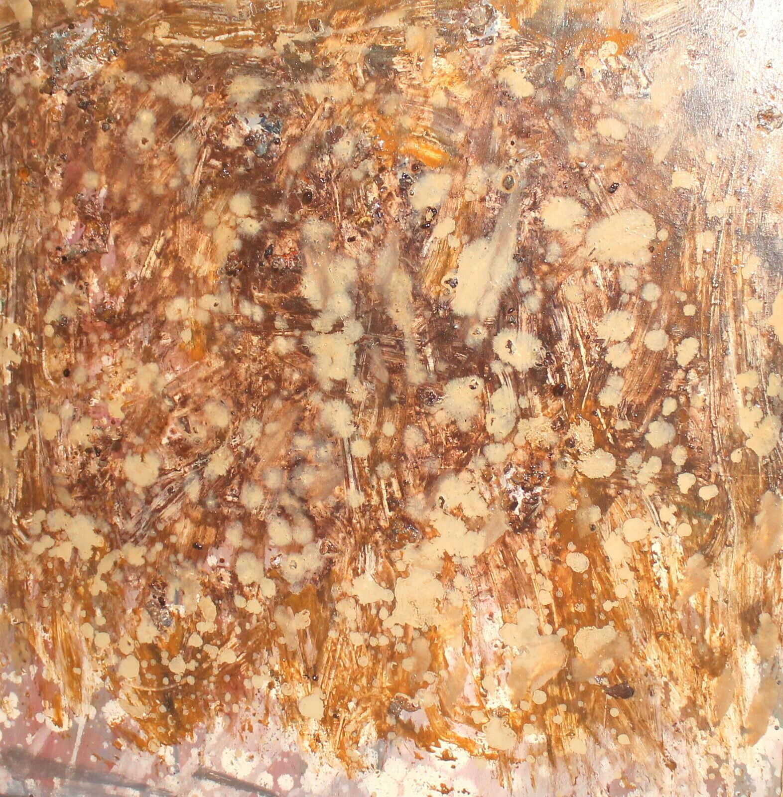 Contemporary Oil Painting Abstract Composition Collage
