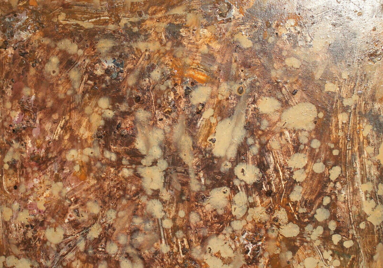Contemporary Oil Painting Abstract Composition Collage