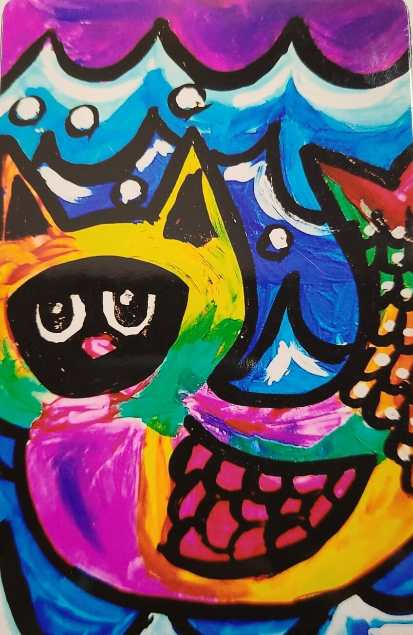 «NEW» NOT ACEO «PURRMAID CAT #1 » 3.5X5.5 ART MAGNET 2000-now