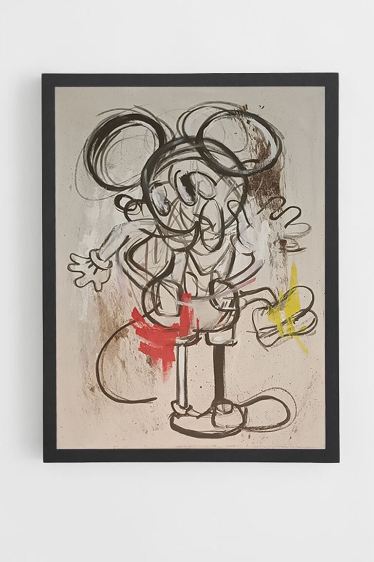 painting mickey rolled 60x80cm 75$