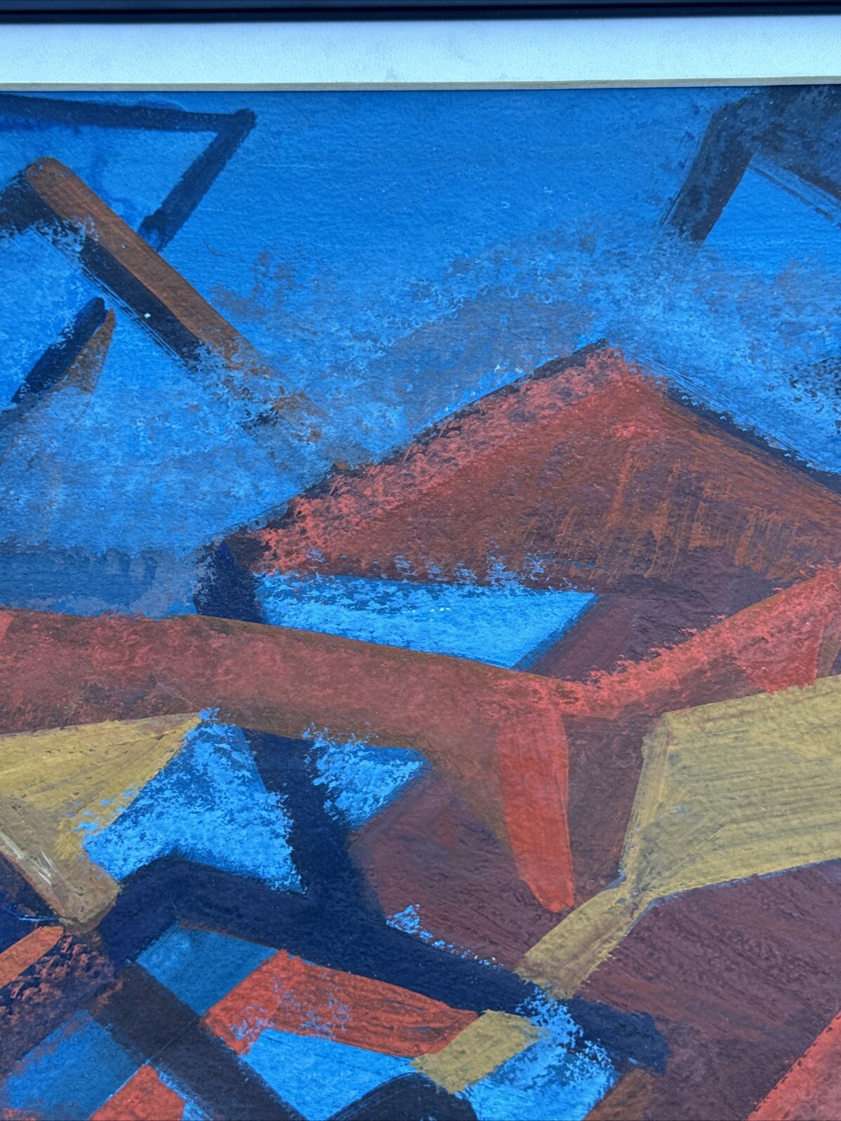 DOROTHY SKLAR PAINTING ABSTRACT EXPRESSIONISM GEOMETRIC MID CENTURY CUBISM 1950
