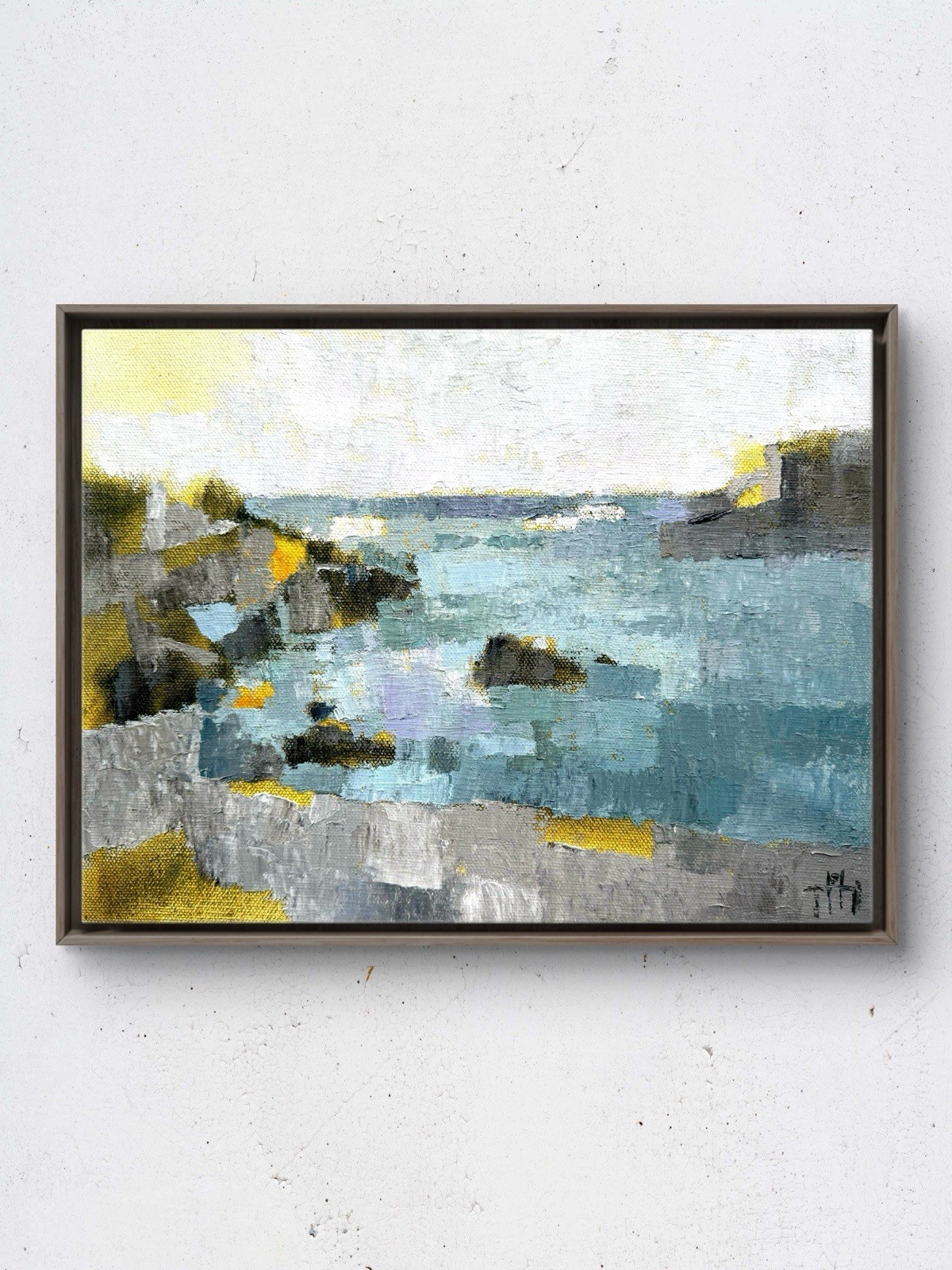 Pacific Coast 12×9 Oil Painting on Canvas Landscape Scene Fine Art