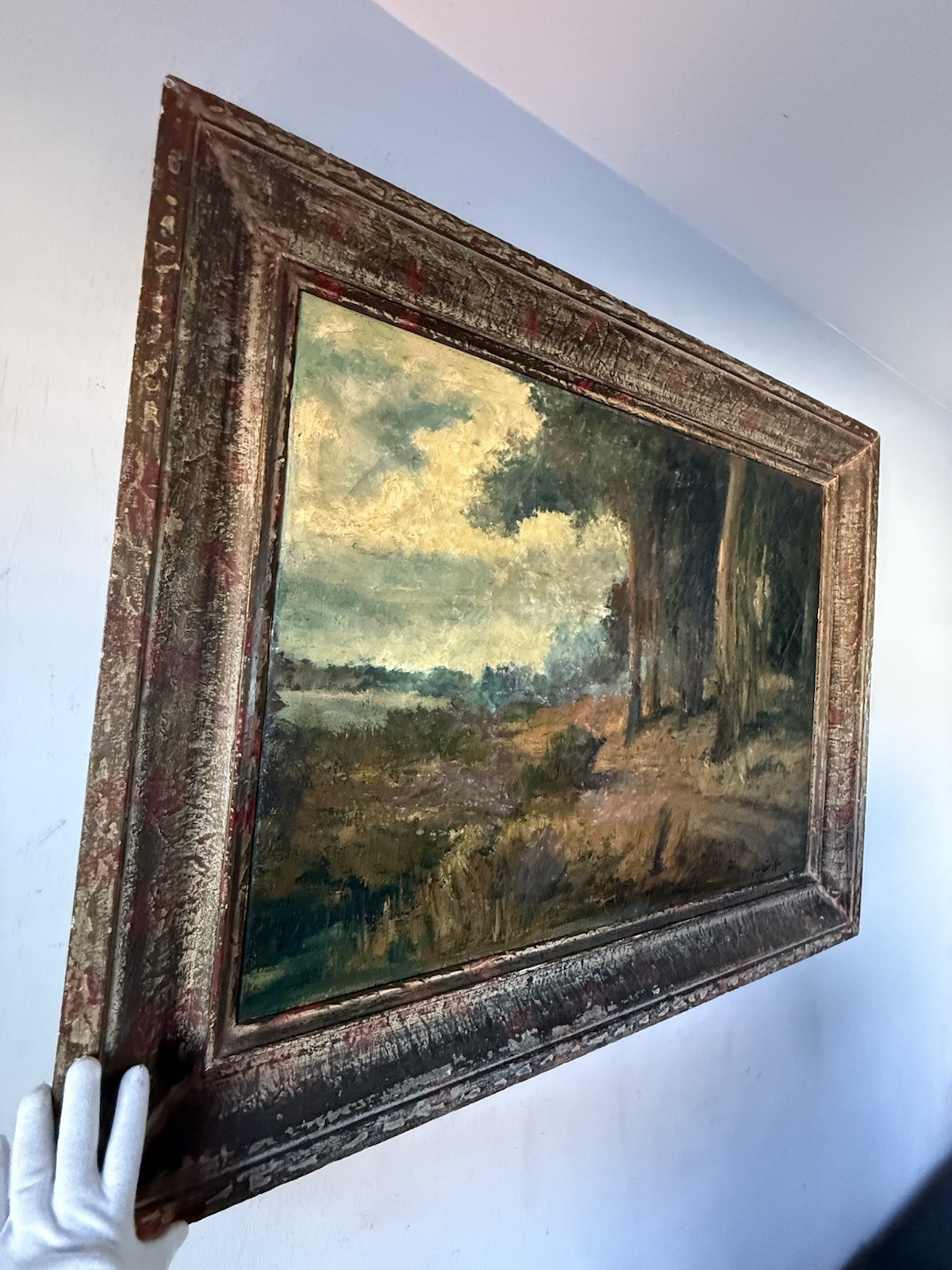 RALPH DAVISON MILLER ANTIQUE 19TH CENTURY CALIFORNIA LANDSCAPE OIL PAINTING OLD