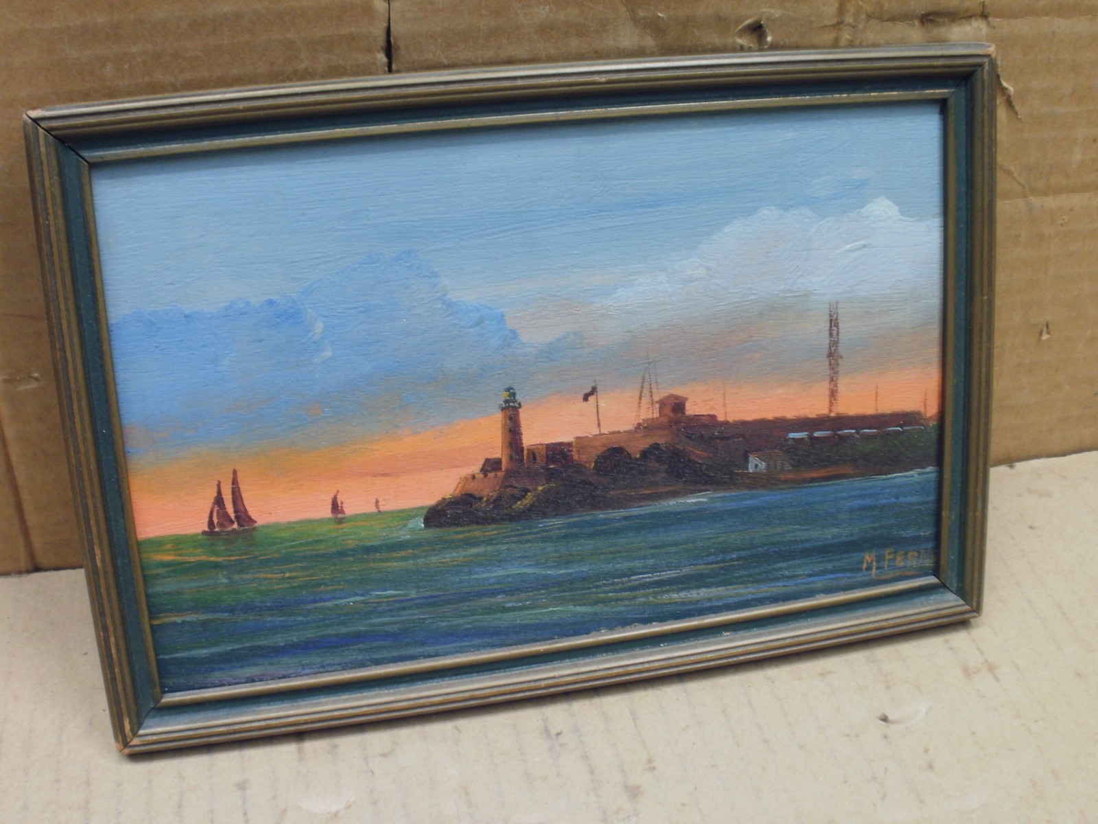 M. Ferna, Oil on Board, 9-1/2′ x 6-1/4″