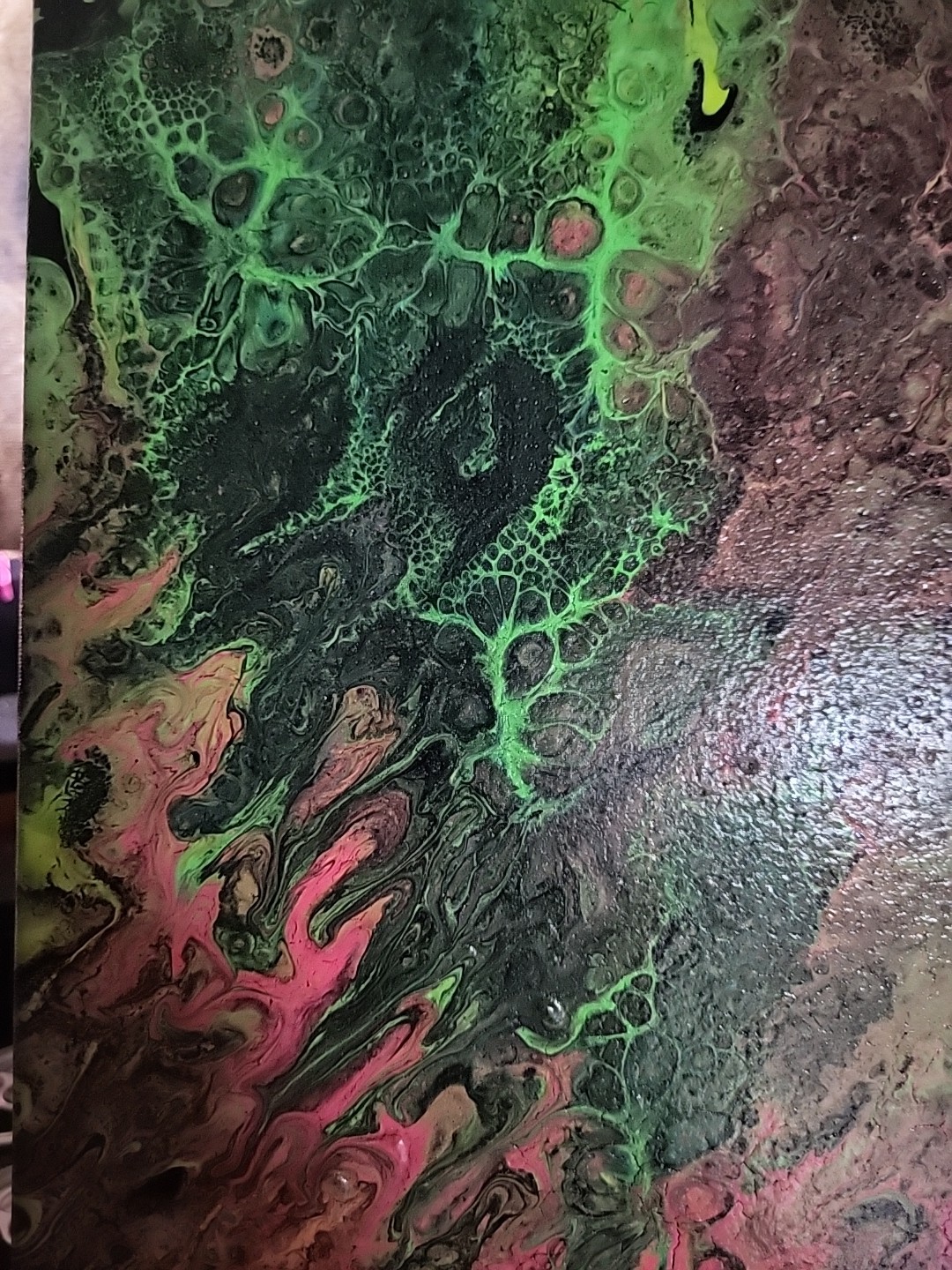 Expressionism Original Modern Abstract Acrylic Pour Painting Canvas 12×16