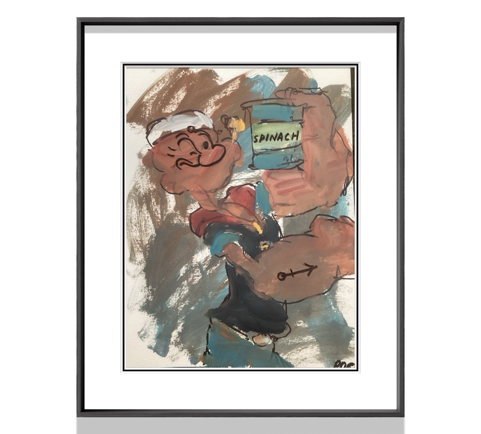 PDQ Artist Original Paintings Pop Art Cartoon Character Acrylic 9×12 Paper