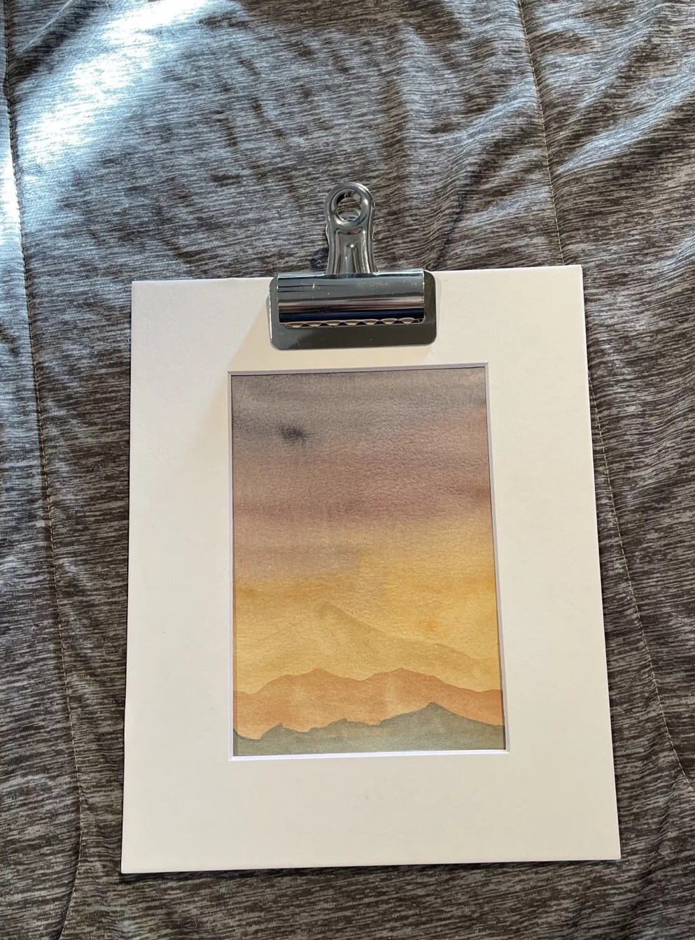 Original Watercolor “Summer Leaving” By Courtney Hutchinson Mat Is Outer8x10