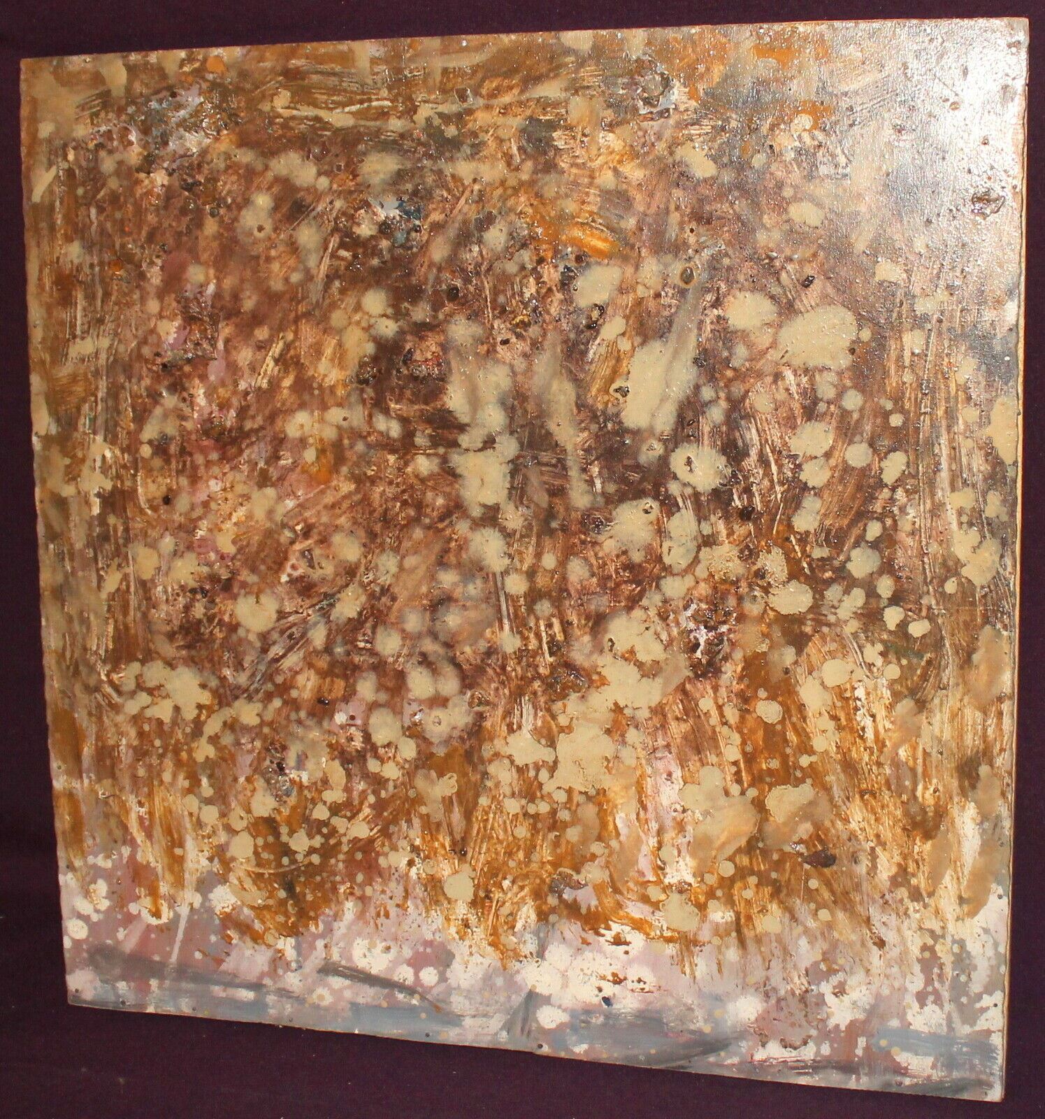 Contemporary Oil Painting Abstract Composition Collage