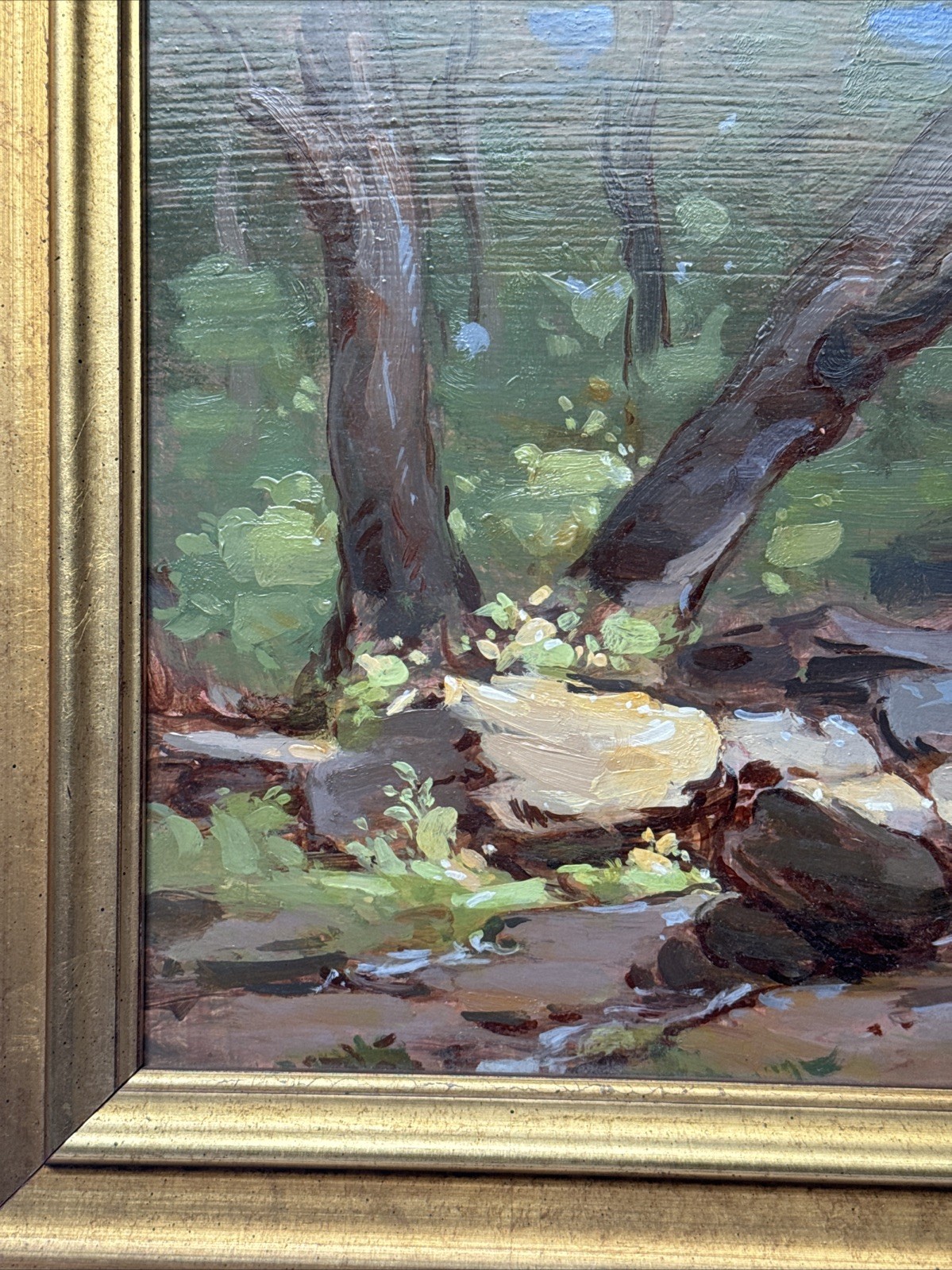 Thomas Torak Painting Vermont Landscape Impressionist American In The Woods Oil