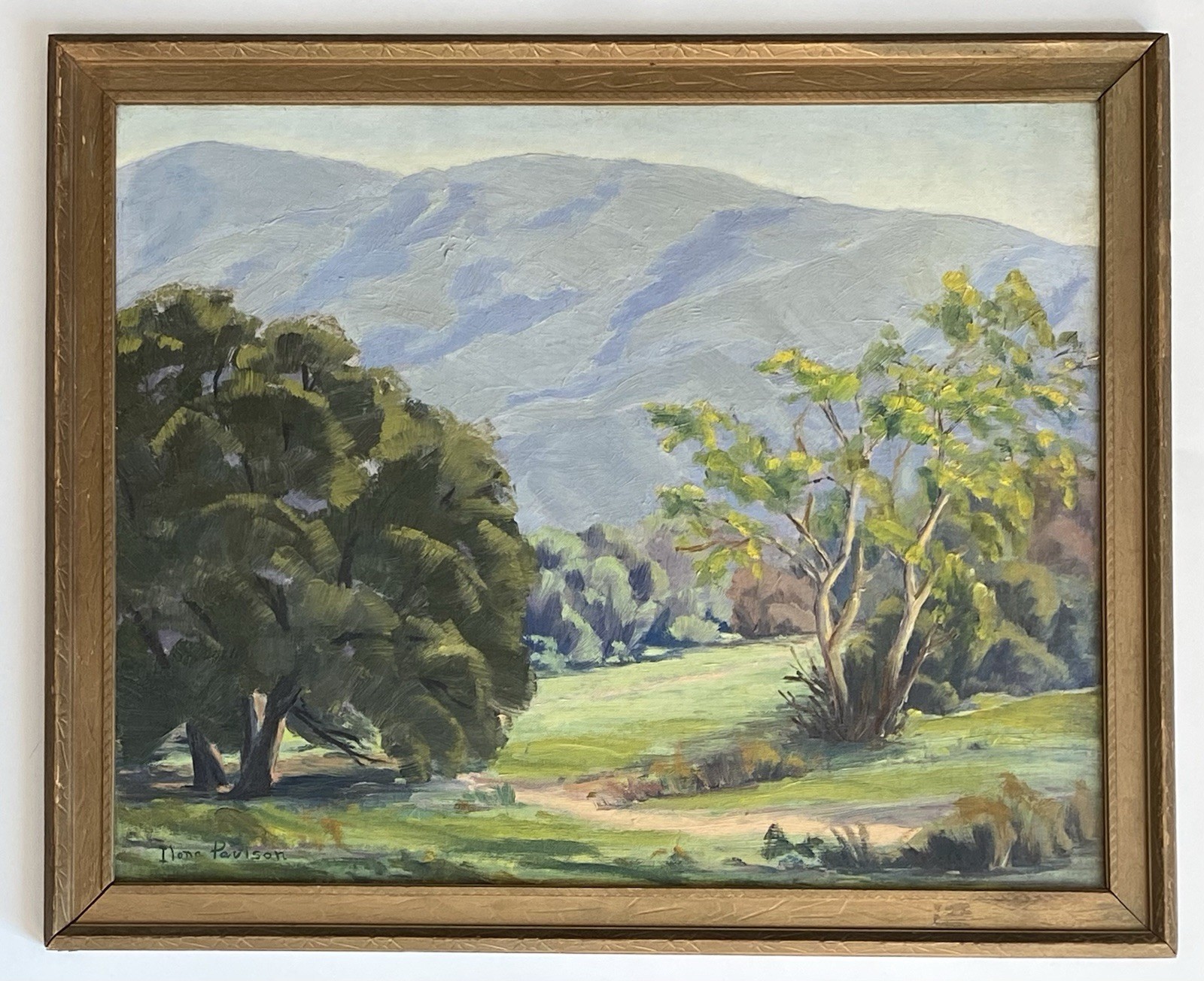 Ilona Paulson ATQ California Plein Air Oak Tree Landscape Impressionism Painting