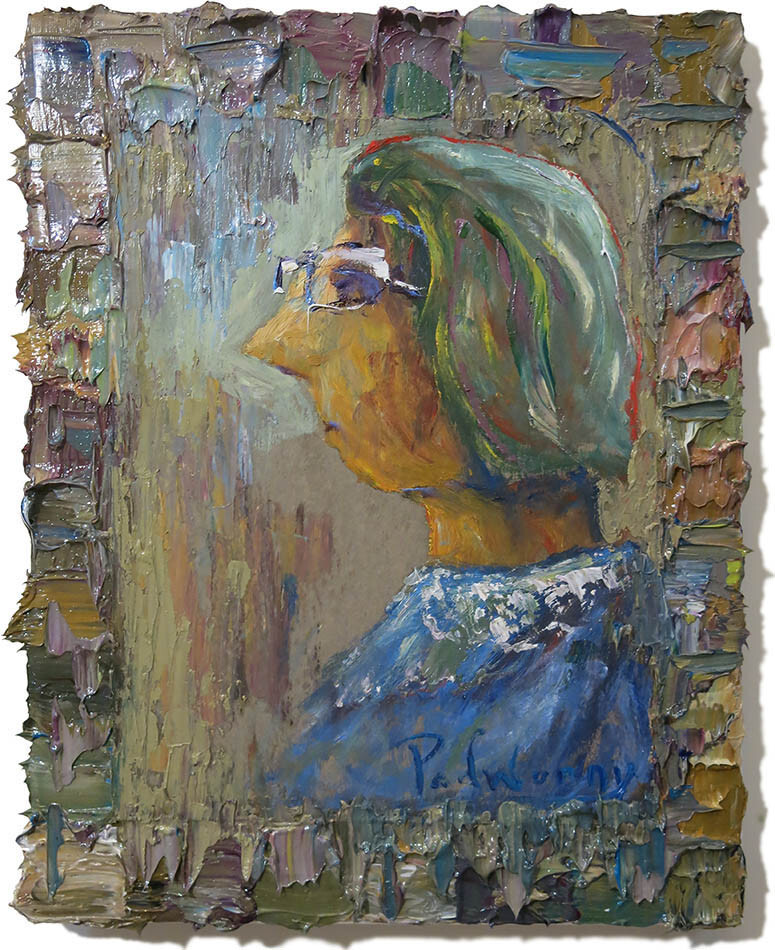 OIL PAINTING█UNIQUE EXPRESSIONISt ART█SIGNED ORIGINAL █PORTRAIT WOMAN FEMALE POP