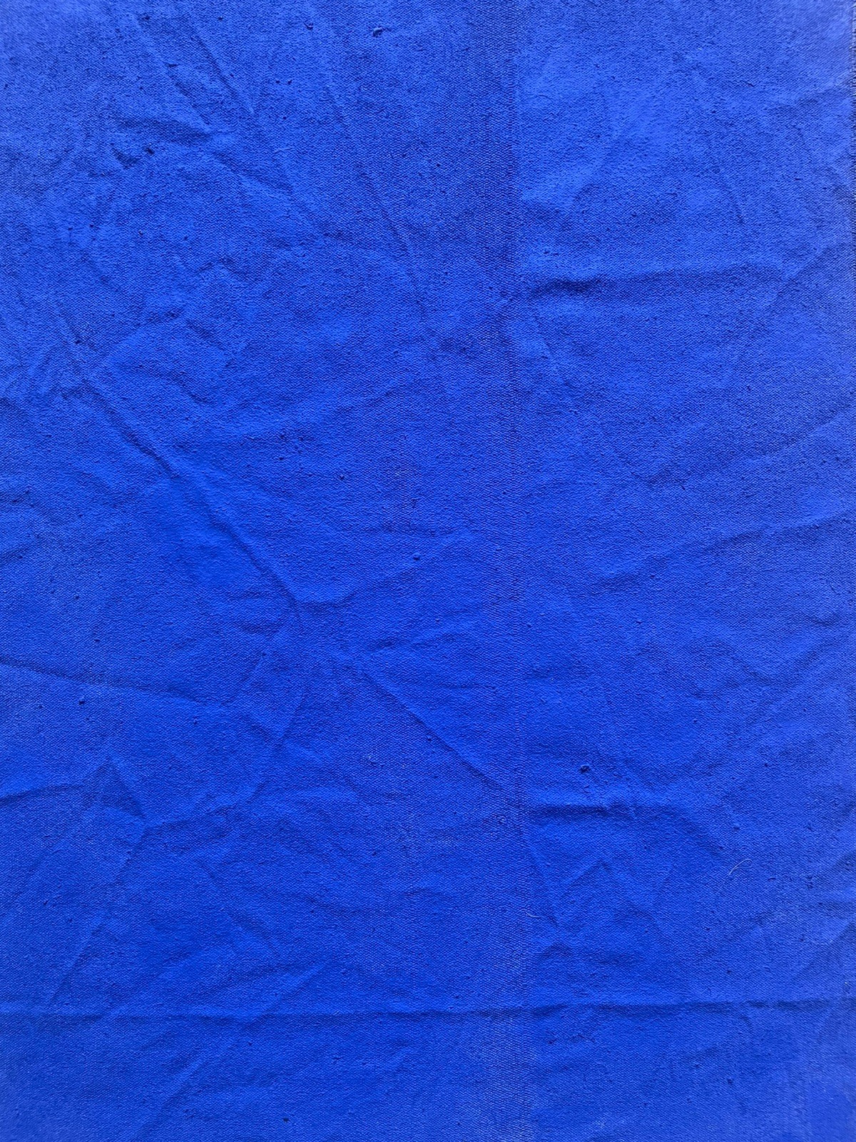 Yves Klein Monochrome Hand Painted Art Ultramarine Blue Canvas Blu France F51