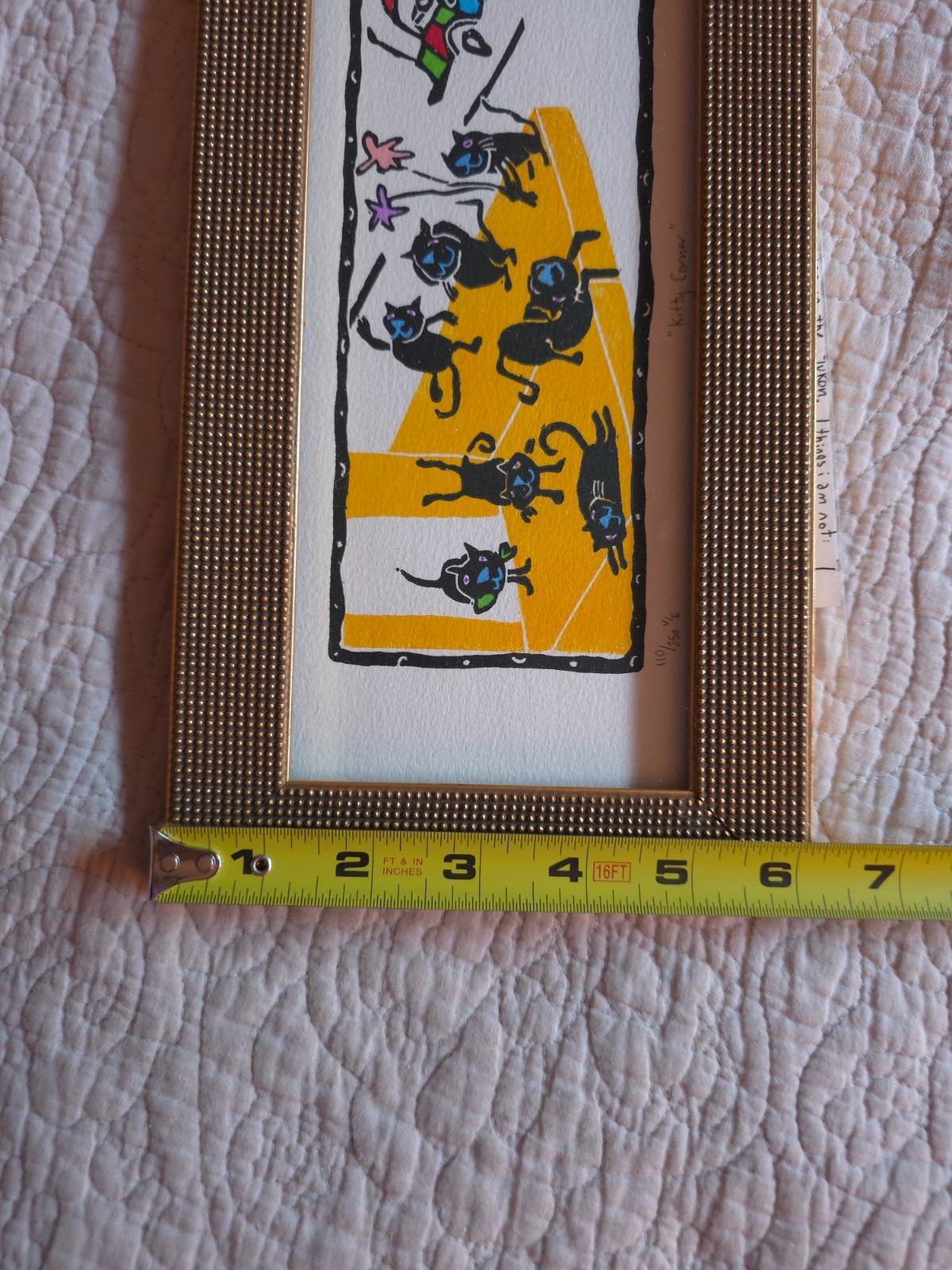 «Kitty Corner» Original Artwork By Sa Boothroyd ’99 Letter to Buyer From Sa