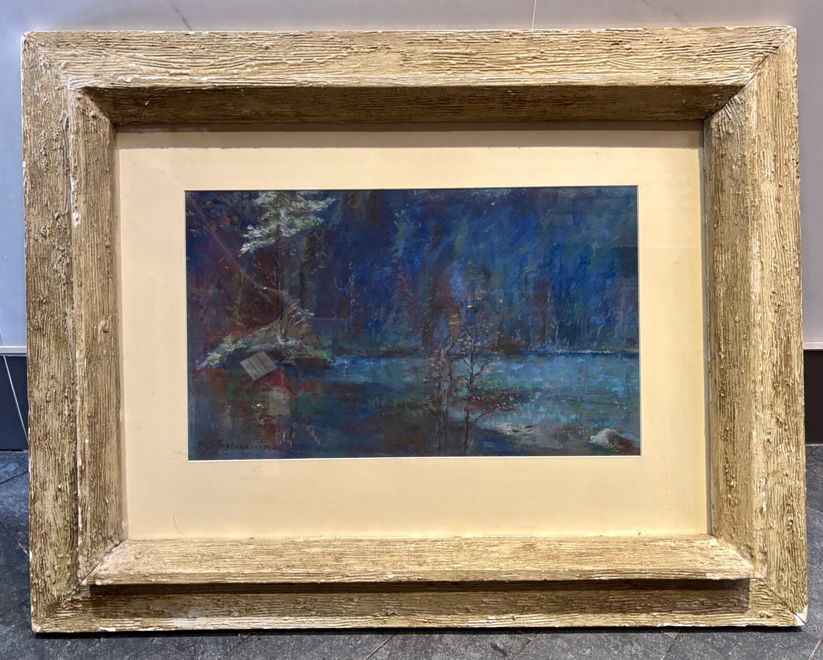 Constantine Terechkovitch (1902-1978) Gorgeous Mixed Media Painting Landscape