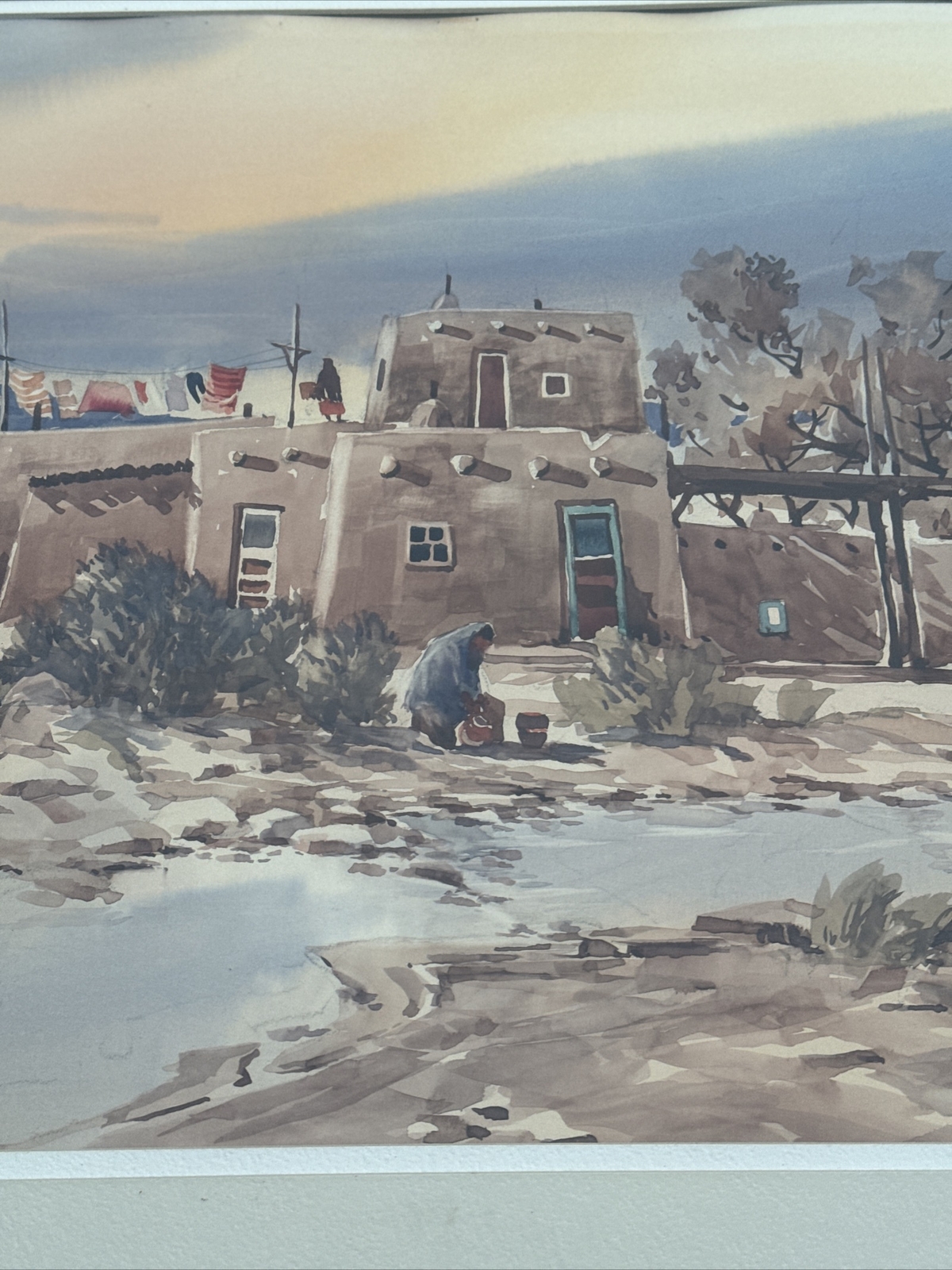 DON BRACKETT PAINTING NEW MEXICO NATIVE AMERICAN INDIAN LISTED FAMOUS EXHIBITED