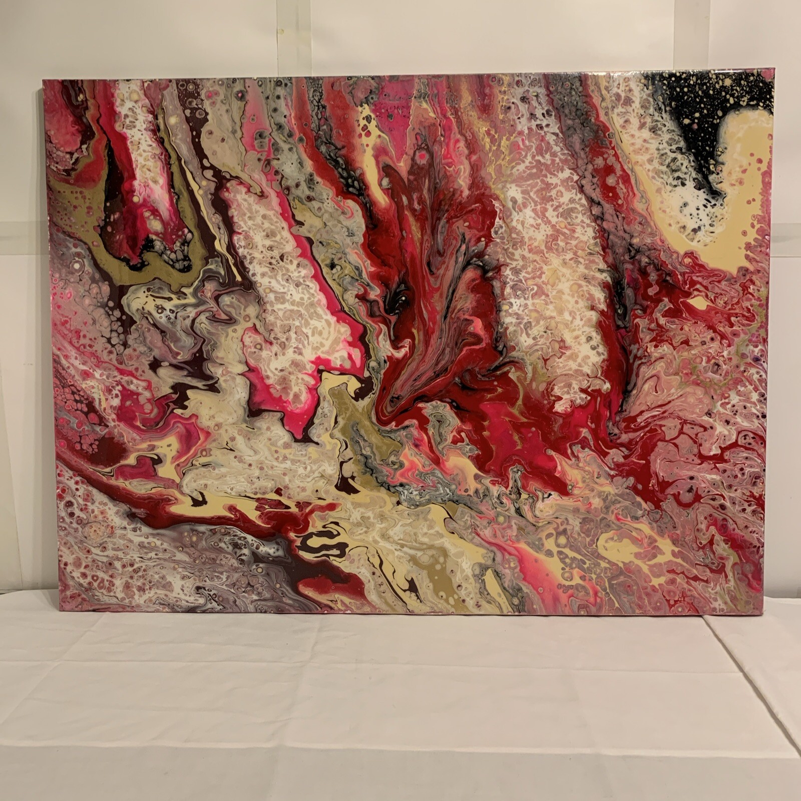 abstract painting on canvas original Fluid Contemporary Art Multi Colors 30×40