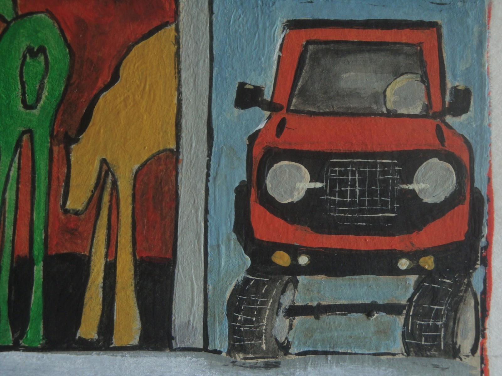 Original art 8×8 Hand Painted on Water color paper 10×12 in -fran hahn