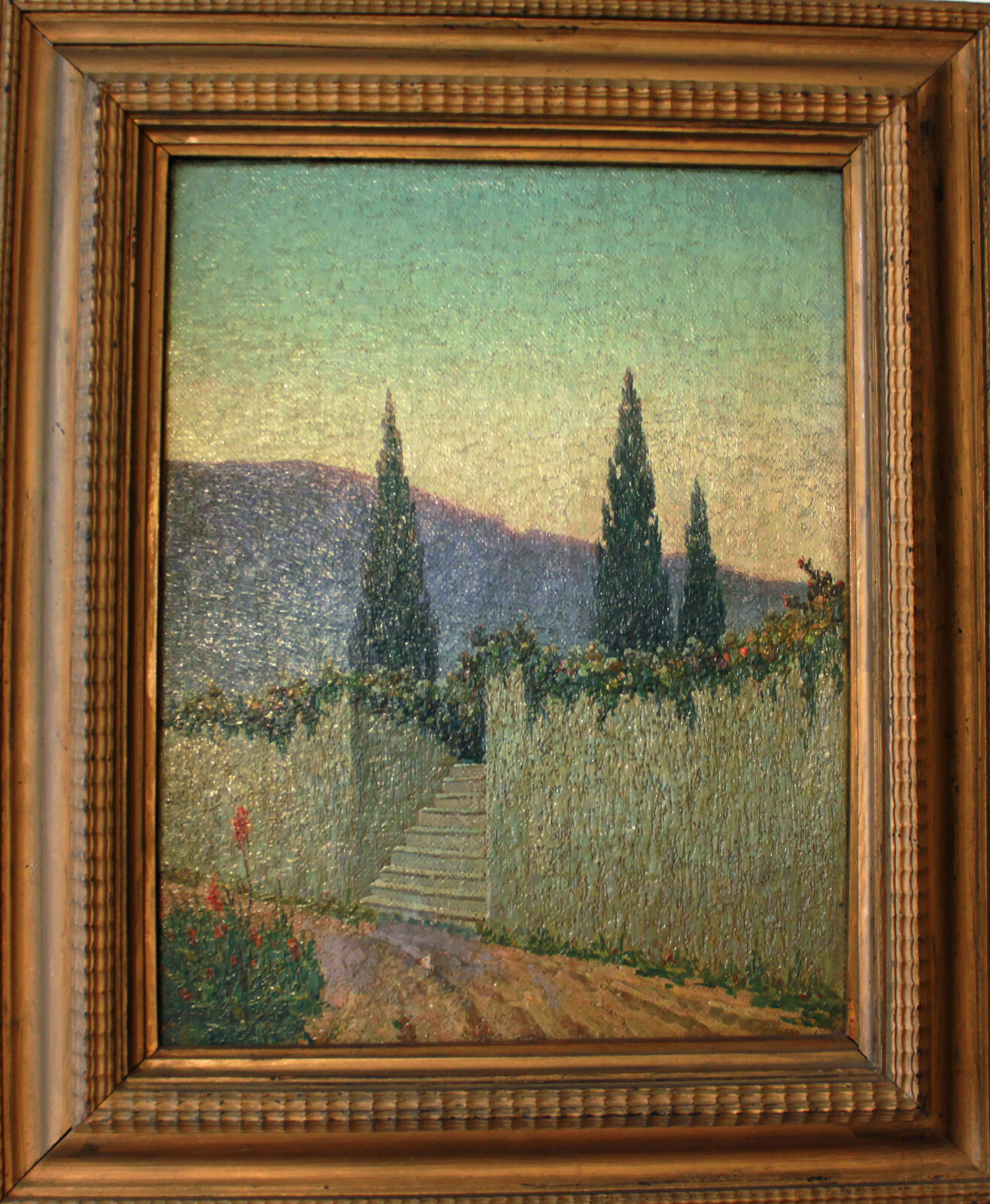 RESCALLI, Don Angelo – 1930 Oil on Canvas – 35 x 45 cm (appx. 14″ x 18″) Listed