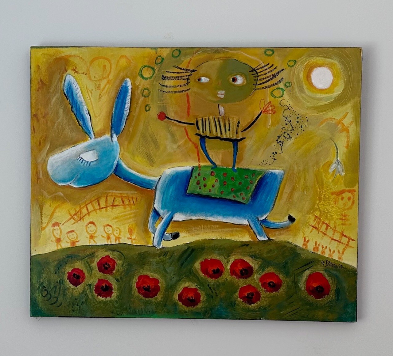 Danielle LeBricquir Set of 4 Paintings ($7,000 Off)