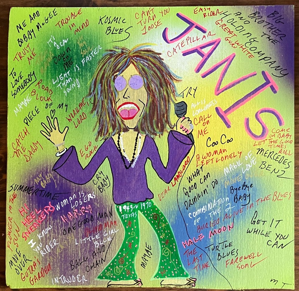 9 – JANIS JOPLIN – Colorful Painting – by MIZ THANG – $80 – FREE Shipping