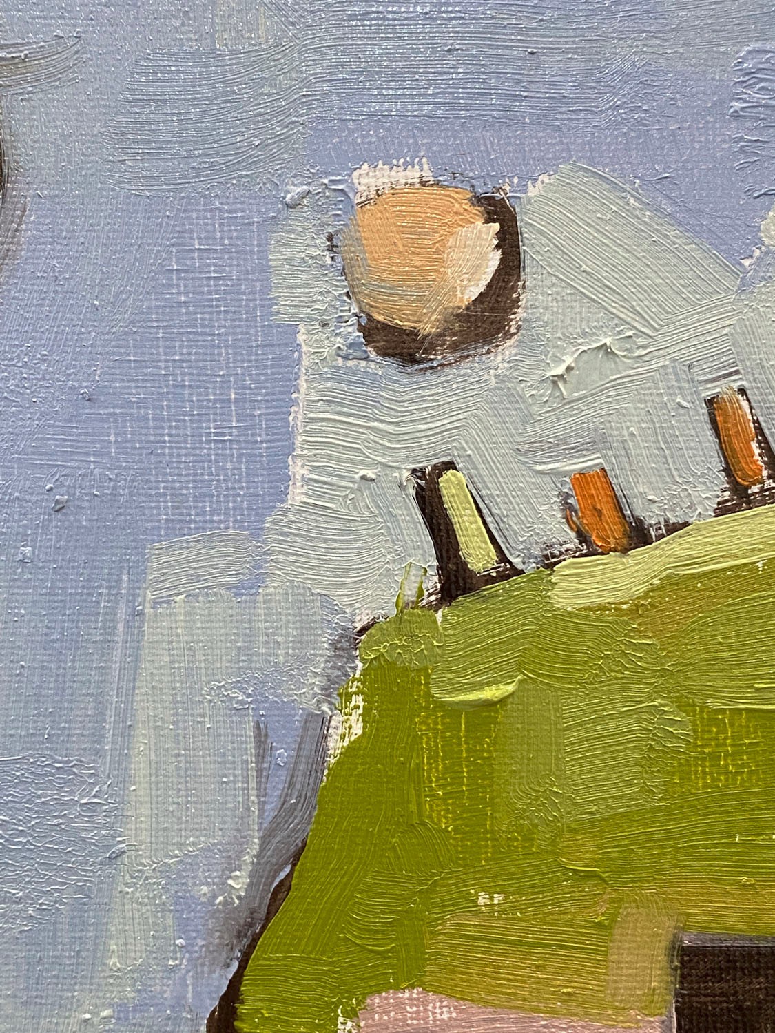 Modern Contemporary Original Oil Painting Semi Abstract 11×14 Aldo Cherres Art