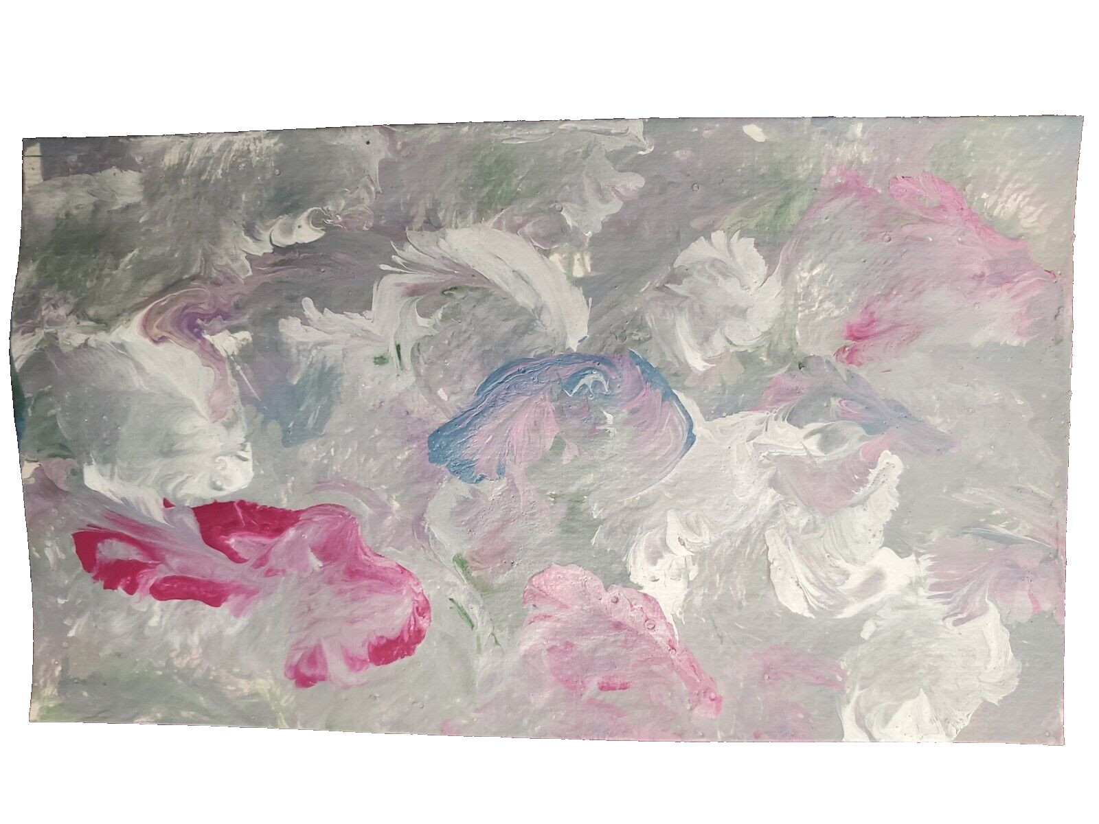 BCA Original Art Card 3.5×2 inches Abstract Latex Signed WGF 2024.0118 F