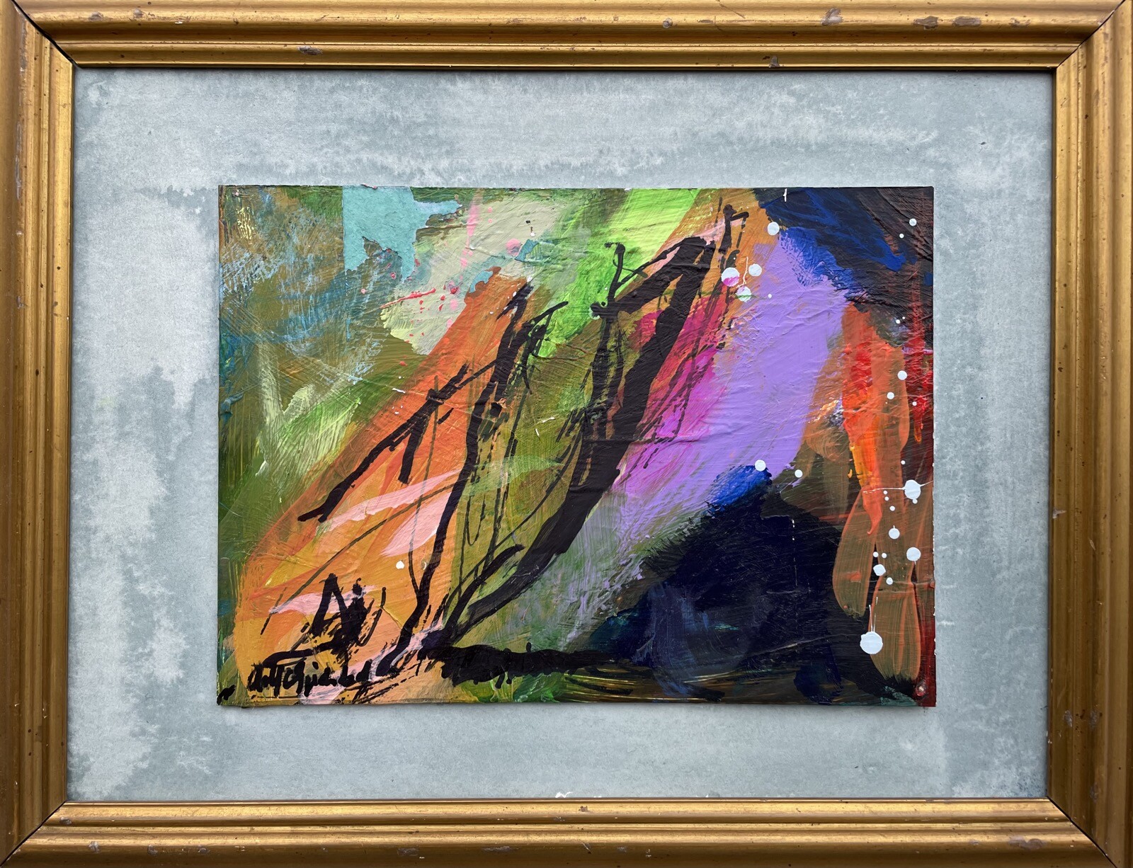 Modern Art Composition Abstract Fantasy Copenhagen 50×39.5cm