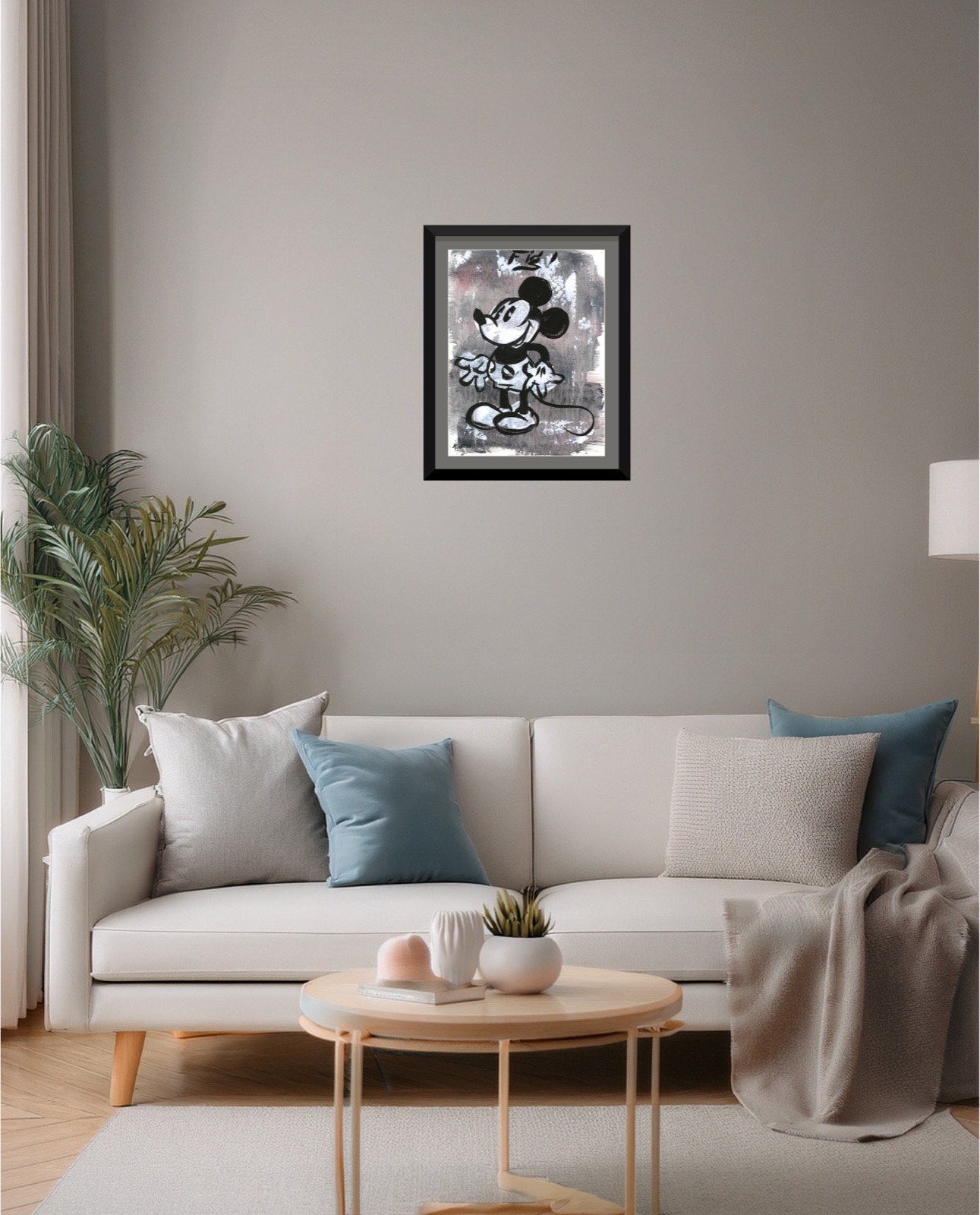 Atherton 9×12 Original Pop Art Original Mouse Painting «Fig. 1 Mickey 3» signed