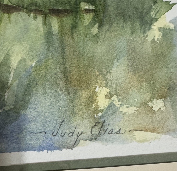 Signed Original Watercolor Rustic Texas Ranch Farmhouse Western Wall Art 23″x18″