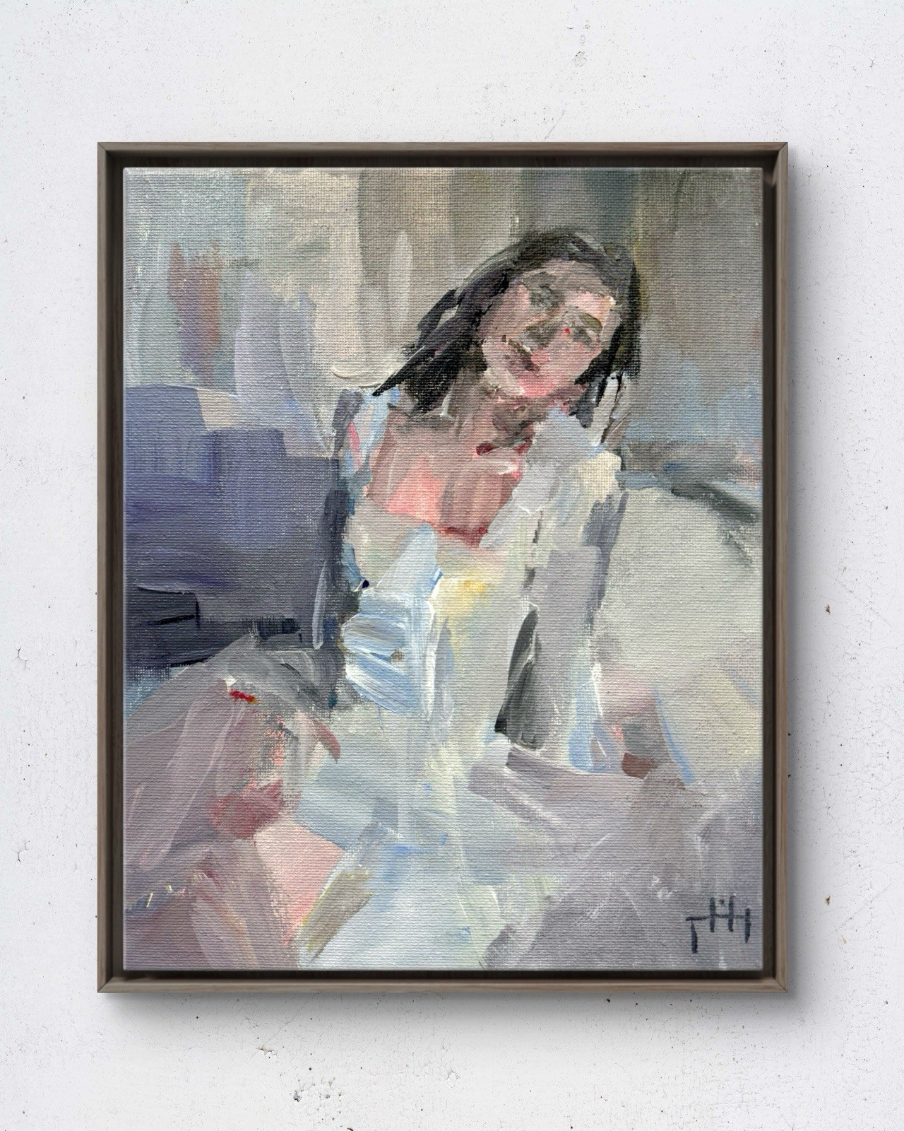 Lady No.1 8×10 Original Acrylic Painting Portrait Canvas Wall Art