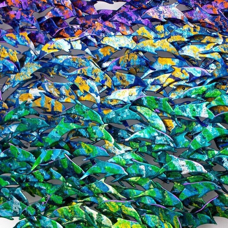 Patricia Govezensky- One of a Kind Original Painting made of Cut out Steel.
