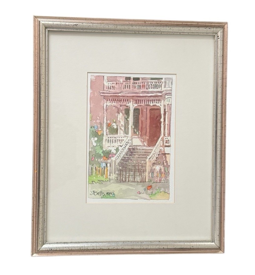 Judi Betts, Original Watercolor Painting, Signed, Framed & Matted
