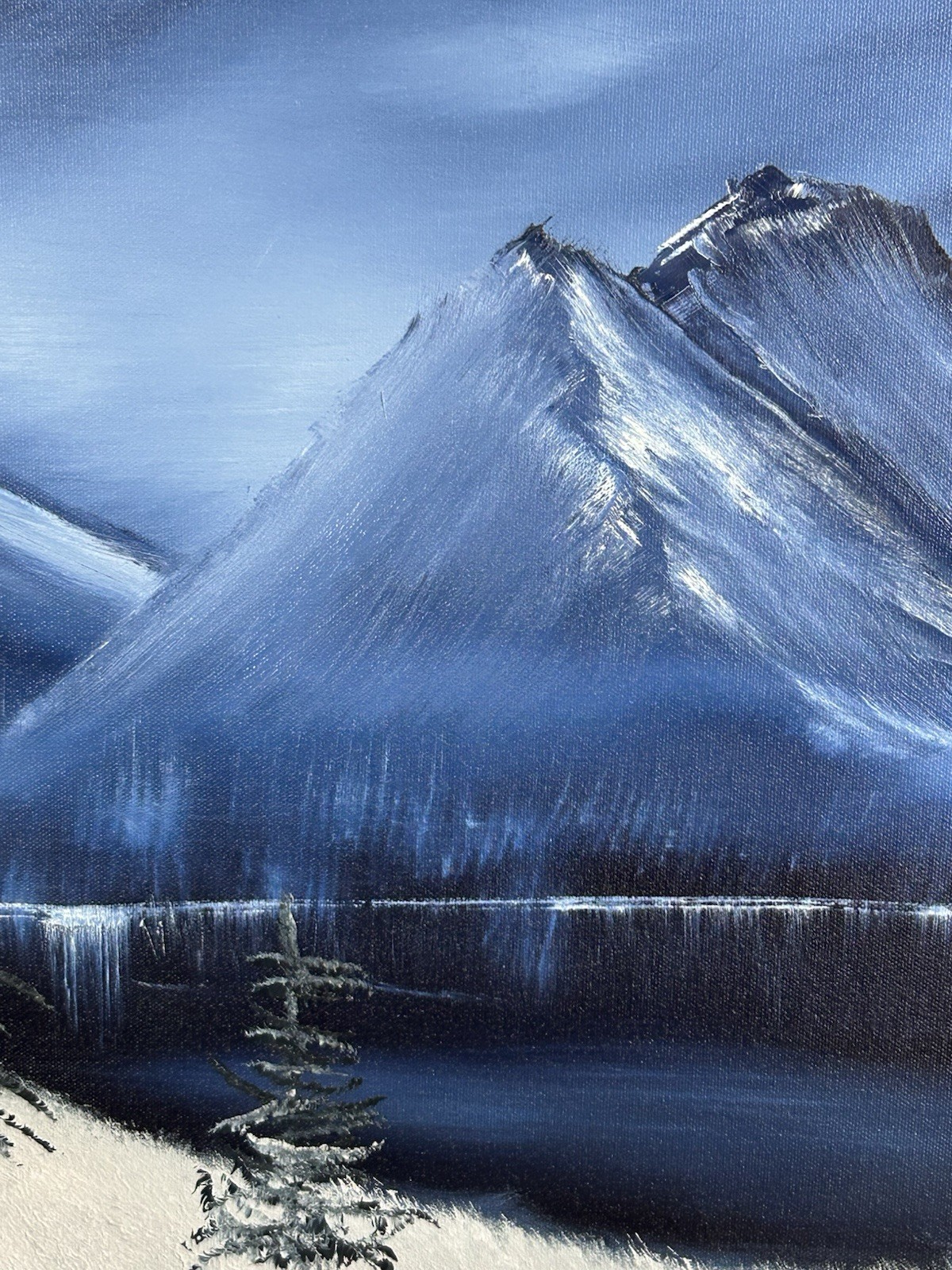 18 X 24 Oil On Canvas Original “Mountains Azul” OOAK Artist Thomas Levi