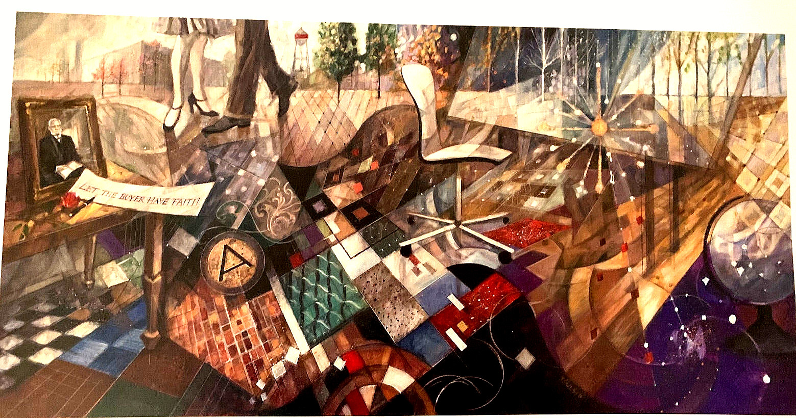 1996 FREIMAN STOLTZFUS giclee ‘Armstrong Re-inventing Flooring, Again’ Pristine