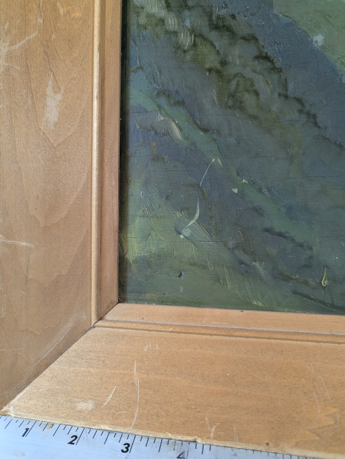 Untitled View From A Hillside, Oil(?) on wood, Alianello (1945)