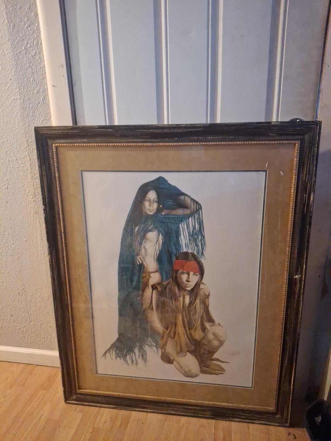 Pop And Rubylee 1984 painting