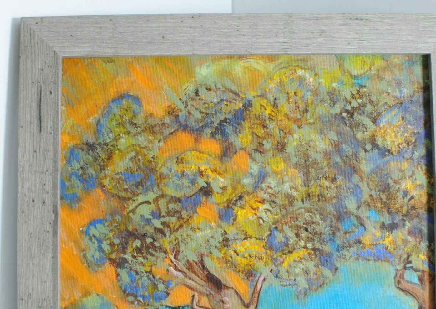 CONTEMPLATING Original Acrylic on Canvas Women Walking in Meadow Signed 11 by 14
