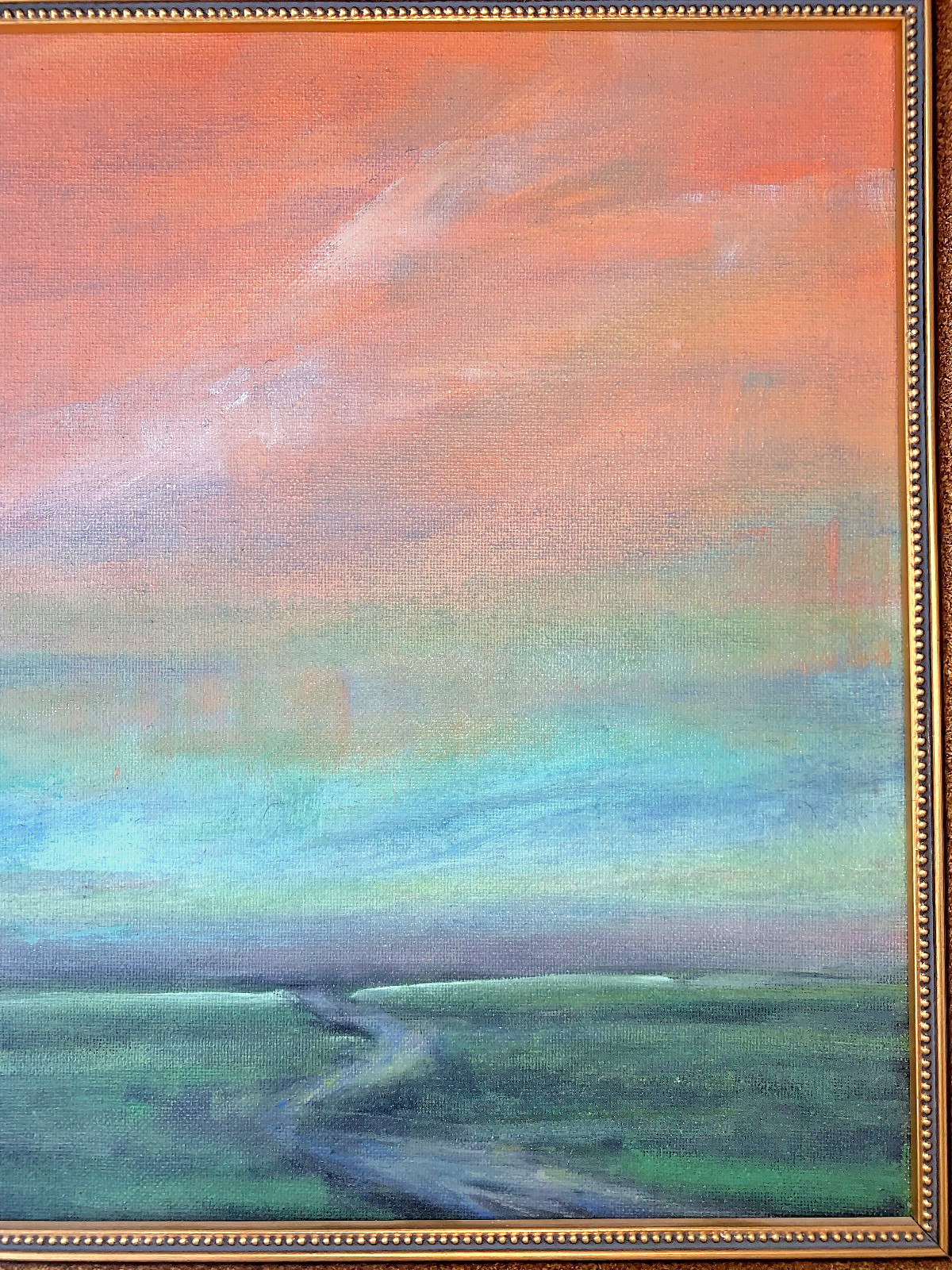 Original Rebecca Manns Acrylic Painting «Boundless II» Wonderful Landscape