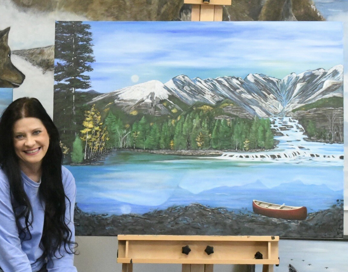 Snow Melt Original Landscape Painting By Arkansas Artist Leah J Smith