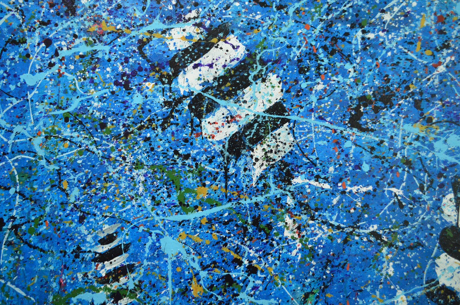 Jackson Pollock ￼style Professional Painting 84”X62” (7 Foot) Abstract Modern XL